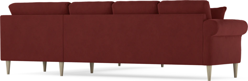 Eden - Hörnsoffa, 3+3-sits - Röd