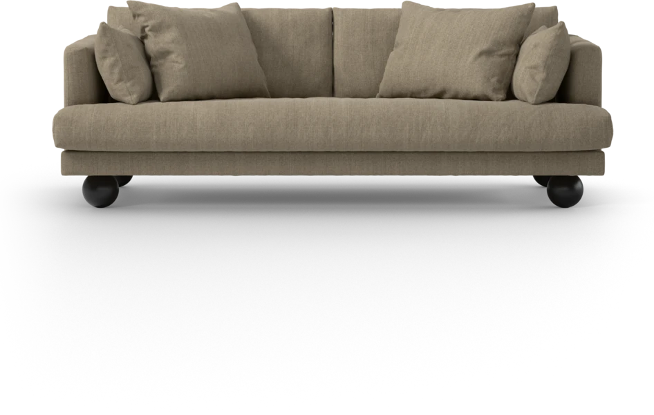 Harper - 3-sits soffa, hel dyna - Beige