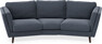 Madison - 3-sits soffa svängd, 70 cm - Blå