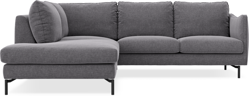 Madison - 2-sits soffa med divan vänster - Grå
