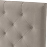 Delux Pikerad Låg - Sänggavel, 90-210 cm - Beige