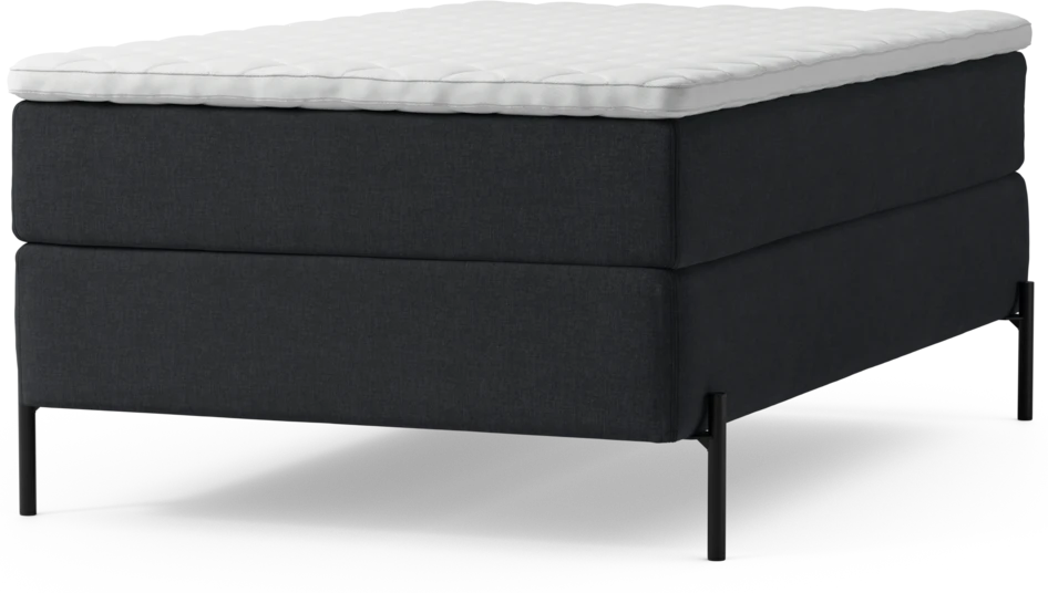 Delux Exclusive - Kontinentalsäng, enkelsäng 120 cm med bäddmadrass och sängben