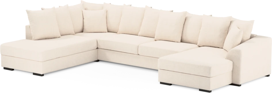 Town - 3-sits soffa med divan vänster och schäslong höger - Vit