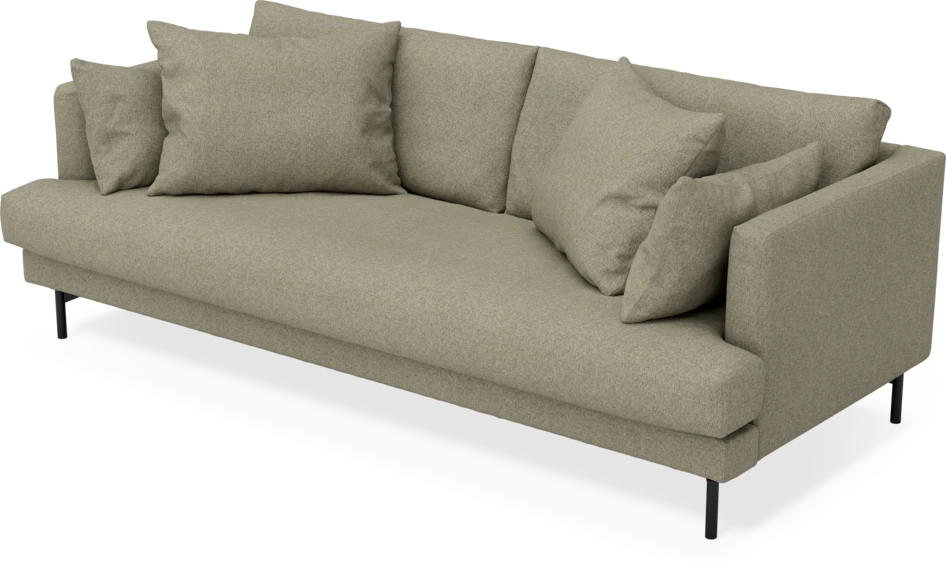 Harper - 3-sits soffa, hel dyna - Beige