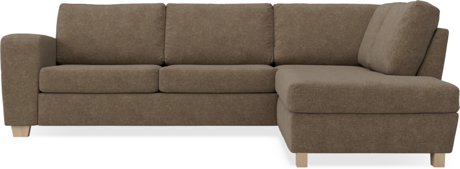 Friday - 2,5-sits soffa med divan höger - Brun