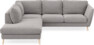 Madison - 2-sits soffa med divan vänster - Grå