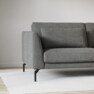 Willow - 3-sits soffa med divan vänster, fast klädsel - Grå