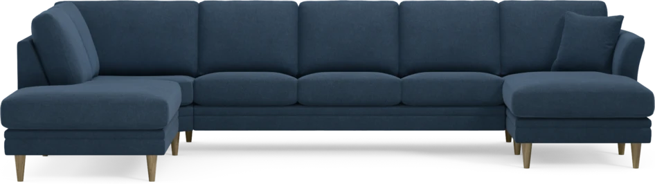 Eden - 3-sits soffa med divan vänster och schäslong höger - Blå