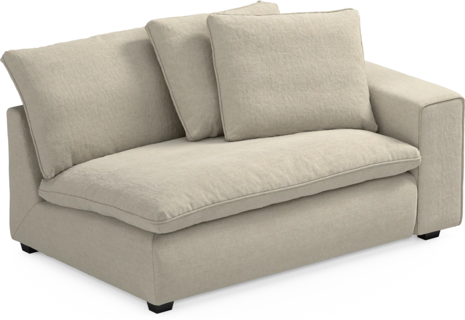 Bellora - 2-sits med armstöd höger - Beige