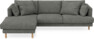 Harper - 4-sits med schäslong vänster - Grå
