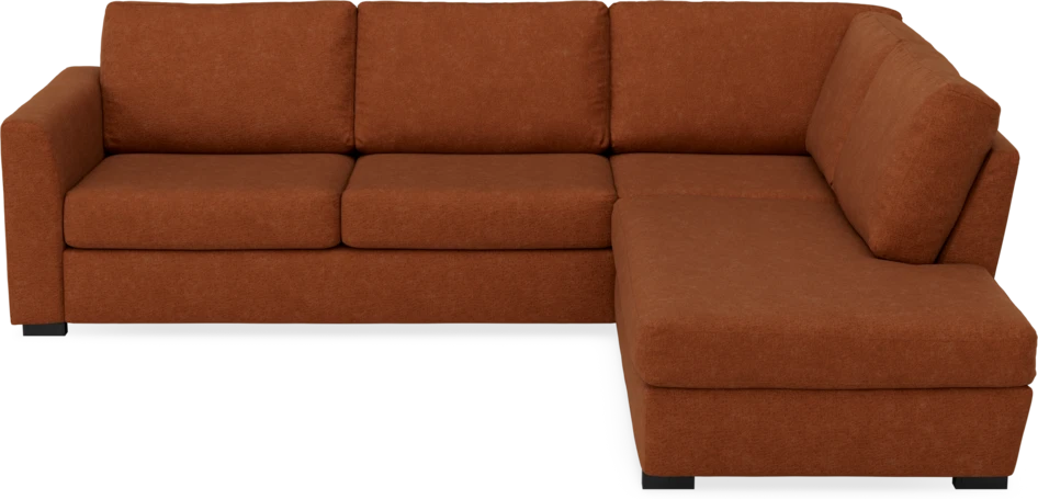 Friday - 2,5-sits soffa med divan höger - Orange