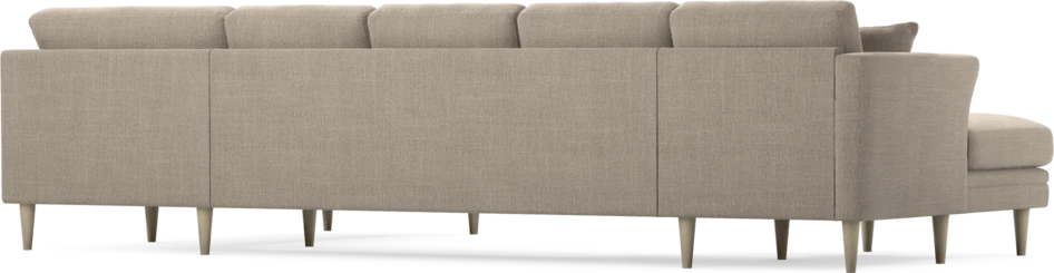 Eden - 3-sits soffa med schäslong vänster och divan höger - Beige