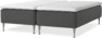 Delux Dream - Ramsäng, dubbelsäng med bäddmadrass - Grå
