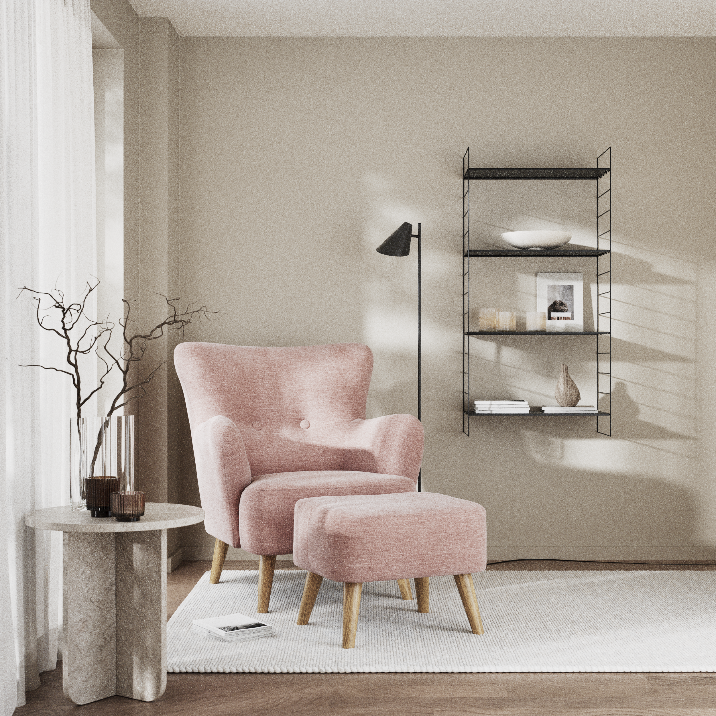 Timmy, Fåtölj med fotpall