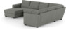 Friday - Hörnsoffa, 3+2-sits med schäslong vänster - Grå