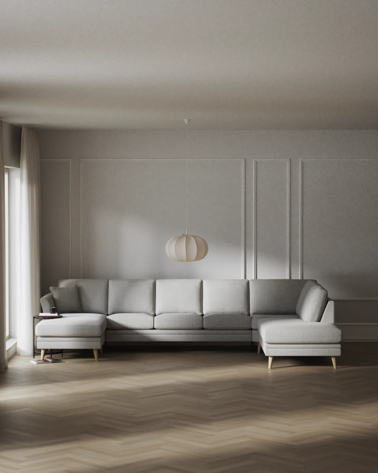 Eden - 3-sits soffa med schäslong vänster och divan höger - inspiration