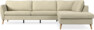 County - 2,5-sits soffa med divan höger - Beige