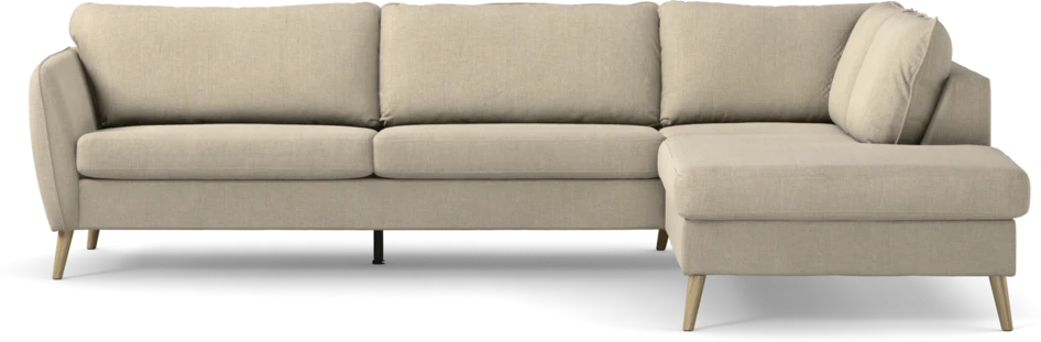 County - 2,5-sits soffa med divan höger - Beige