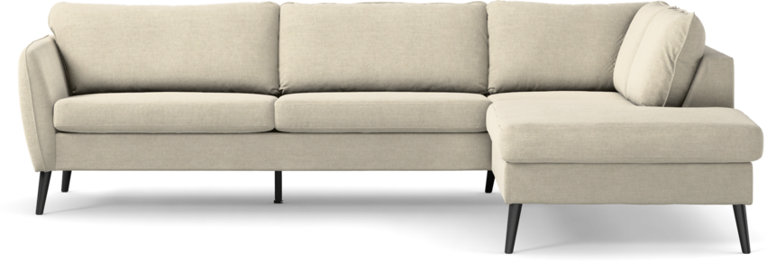 County - 2,5-sits soffa med divan höger - Beige