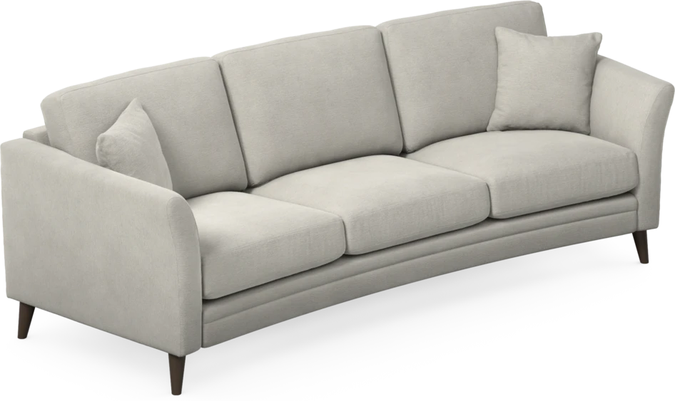 Eden - 3-sits soffa svängd - Grå