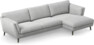 Madison Lux - 3-sits soffa med schäslong höger - Grå
