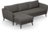 County - 3-sits soffa med flyttbar schäslong - Brun