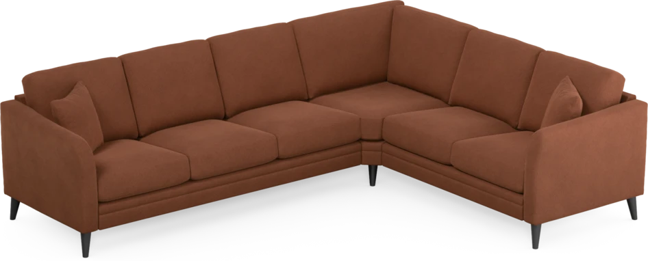 Eden - Hörnsoffa, 3+2-sits - Orange