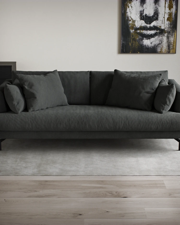 Harper - 3-sits soffa, hel dyna - inspiration