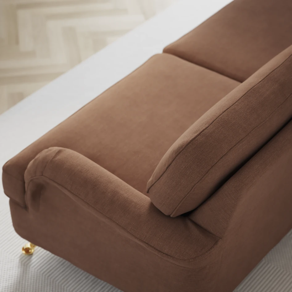 Oxford - 3-sits soffa svängd - Orange