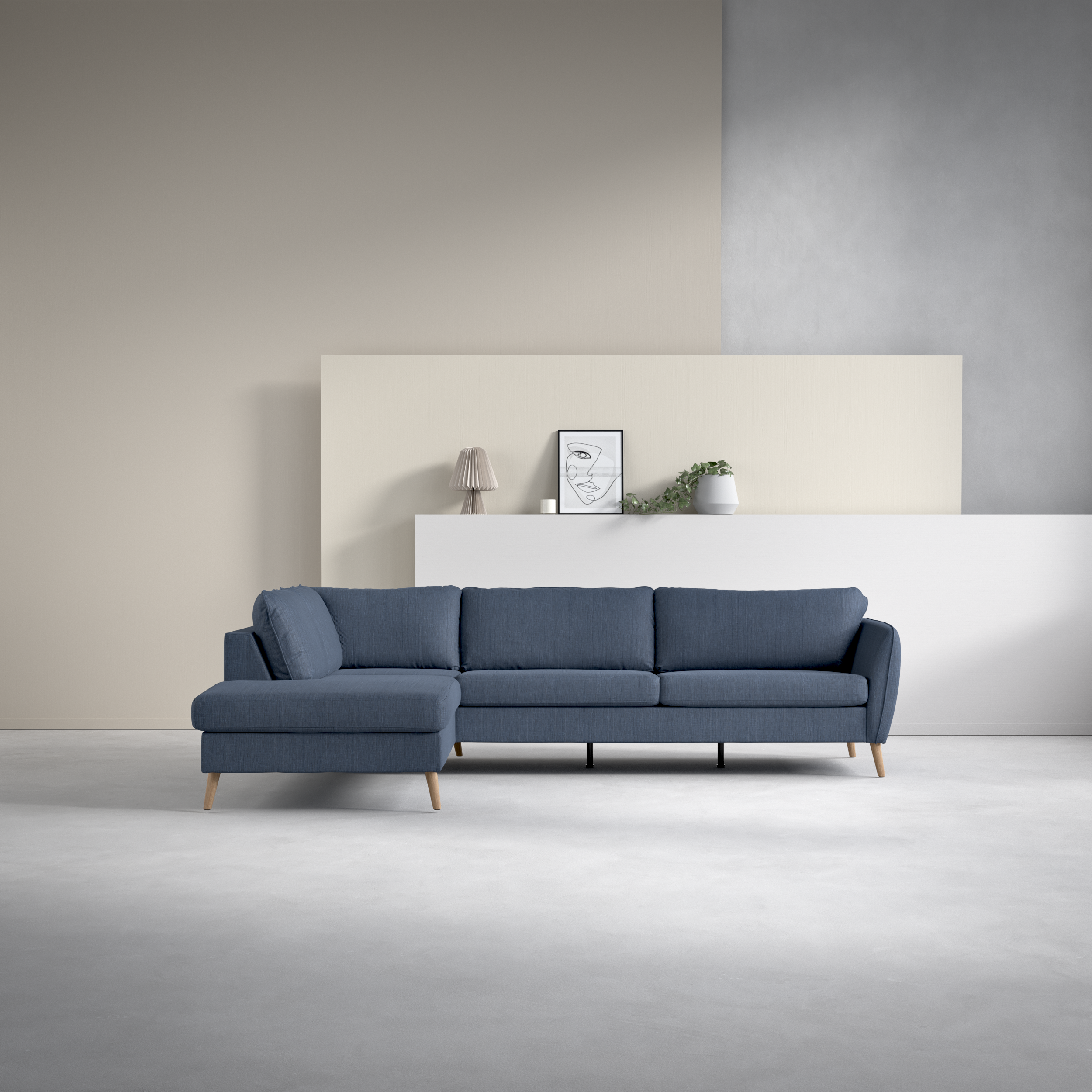 County - 2,5-sits soffa med divan vänster - inspiration