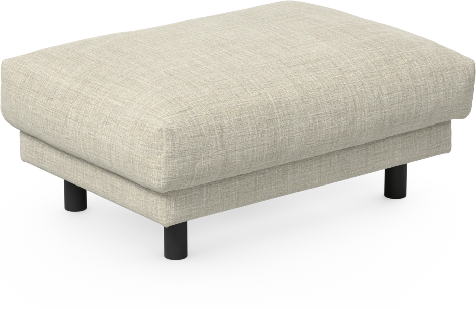 Cherrie - Fotpall 100, fast klädsel - Beige