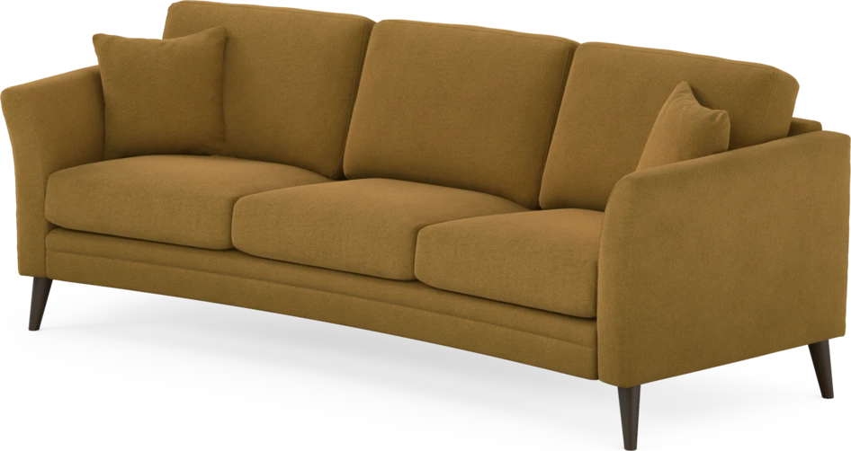 Eden - 3-sits soffa svängd - Gul