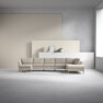 County - 4-sits soffa med schäslong vänster och divan höger - Beige