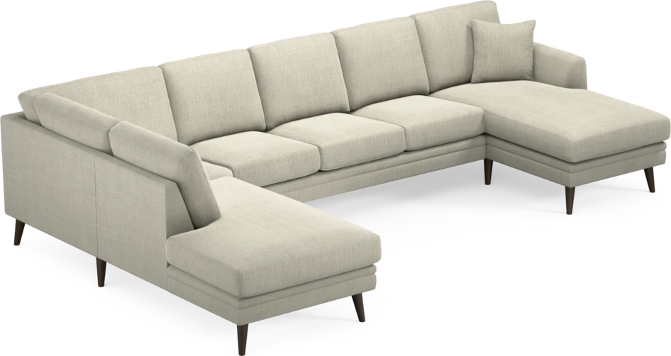Eden - 3-sits soffa med divan vänster och schäslong höger - Beige