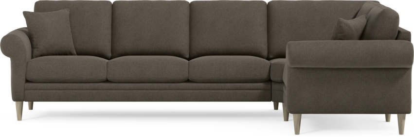 Eden - Hörnsoffa, 3+1-sits - Brun