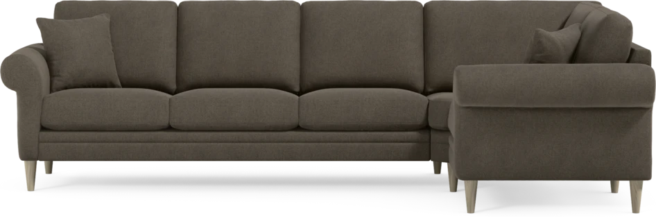 Eden - Hörnsoffa, 3+1-sits - Brun