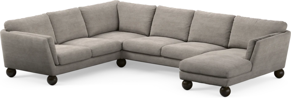 Madison Lux - Hörnsoffa med schäslong höger - Beige