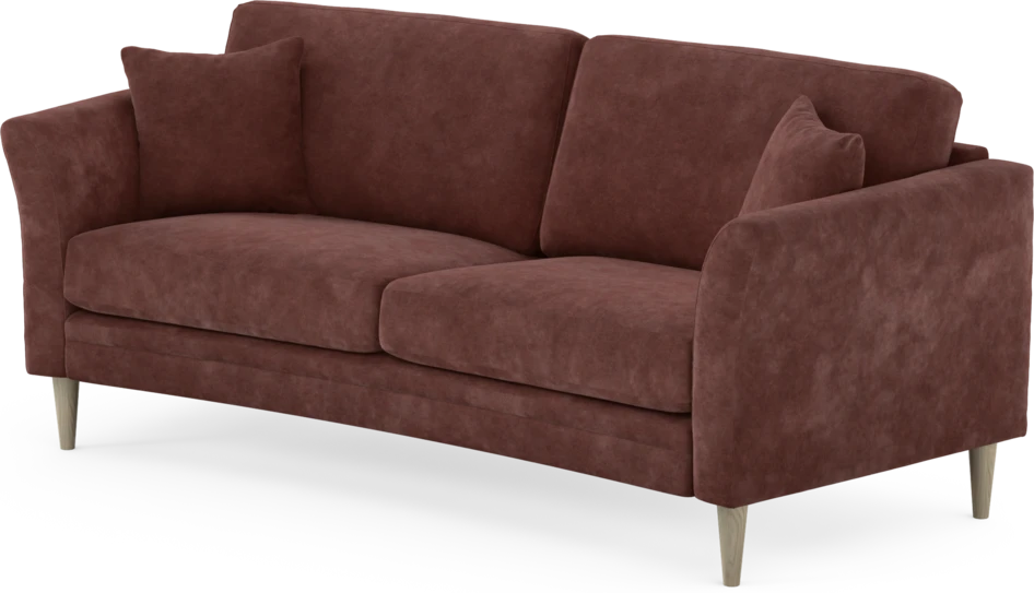 Eden - 2,5-sits soffa svängd - Röd