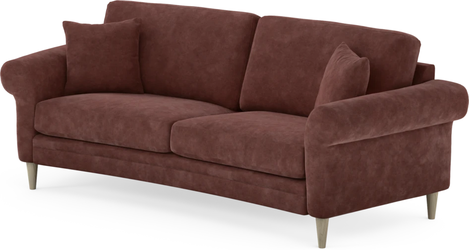Eden - 2,5-sits soffa svängd - Röd