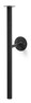 Pipe - Väggljusstake, H 50 cm - Svart