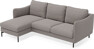 Madison Lux - 2-sits soffa med schäslong vänster - Grå