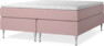 New York - Kontinentalsäng, dubbelsängmed bäddmadrass och sängben - Rosa