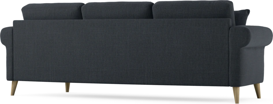 Eden - 3-sits soffa svängd - Blå