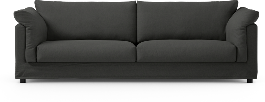 Cherrie - 4-sits soffa med kappa - Grå