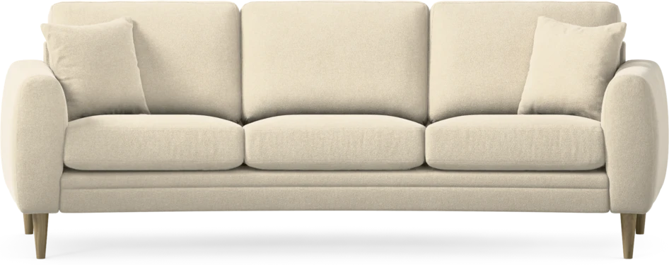 Eden - 3-sits soffa svängd - Beige
