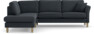 Eden - 2,5-sits soffa med divan - Blå
