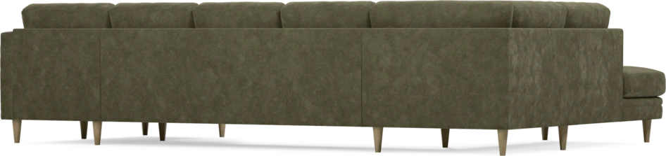 Eden - 3-sits soffa med divan vänster och schäslong höger - Grön