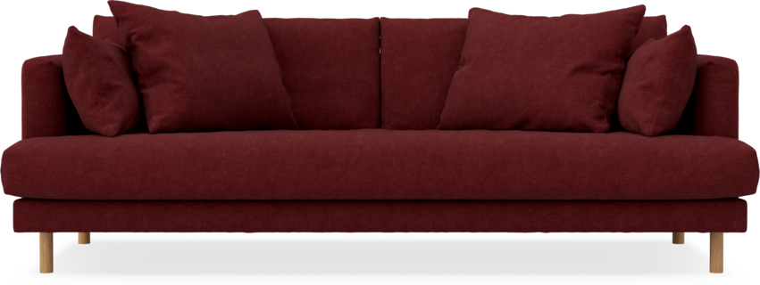 Harper - 3-sits soffa, hel dyna - Rosa