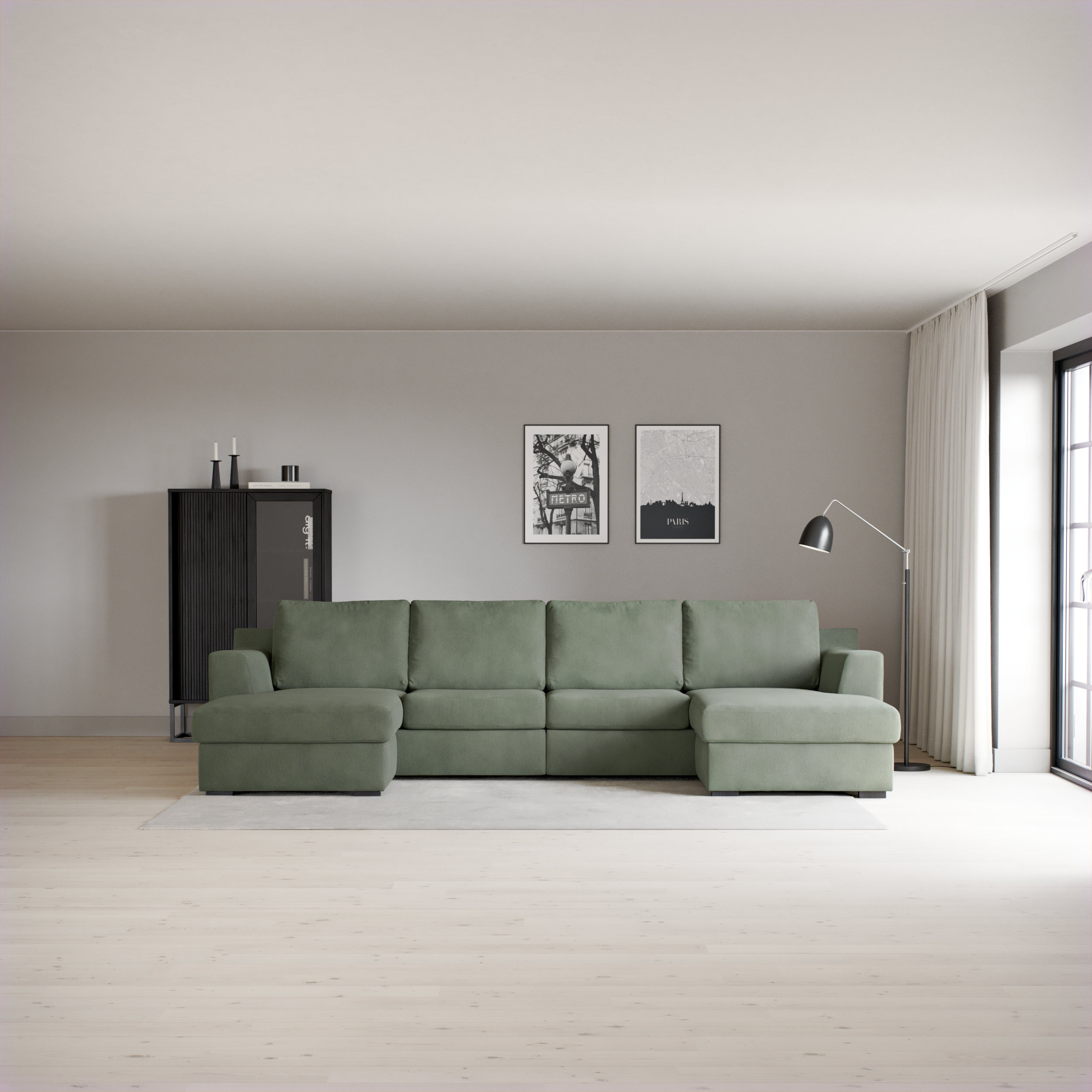 Friday - 2-sits soffa med två schäslonger - inspiration