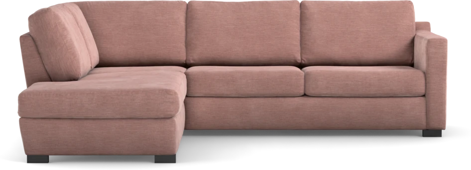 Friday - 2,5-sits soffa med divan vänster - Rosa
